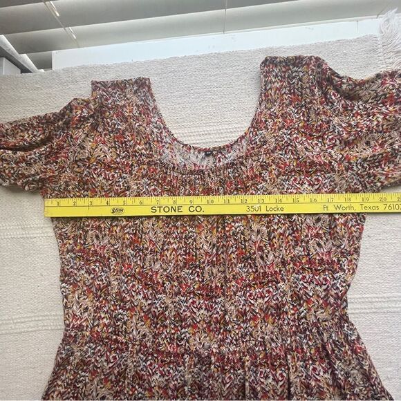 Multi print Cottagecore Maxi Dress, Small - Picture 6 of 8